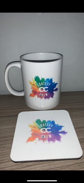 CoatesyCrew Splash Rainbow Mug & Coaster
